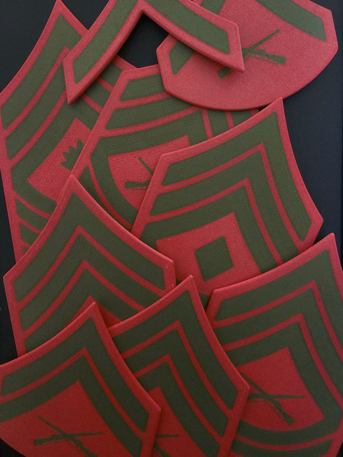 USMC Enlisted Service Uniform Rank Insignia - E-5 - Sergeant