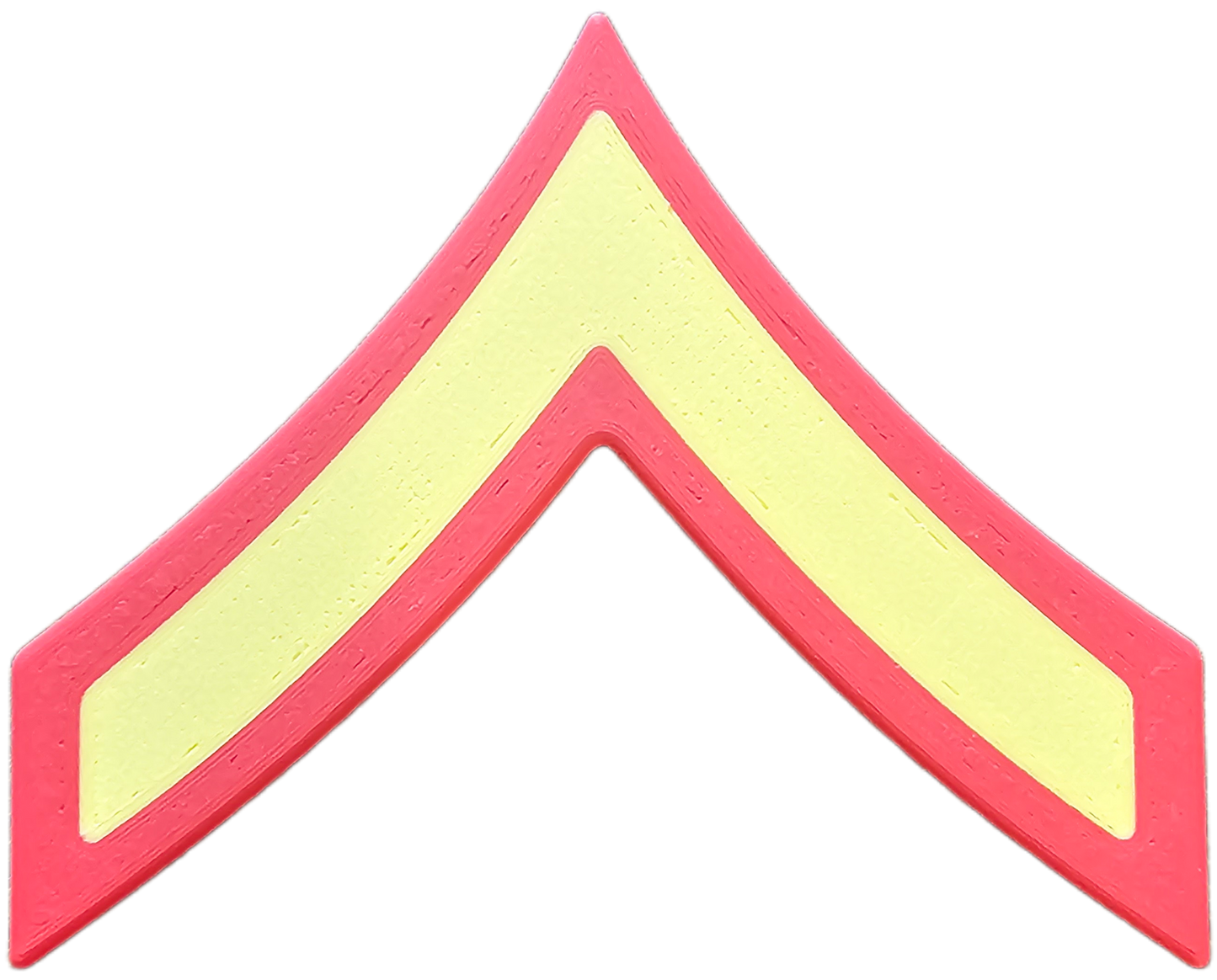 USMC Enlisted Dress Blues Rank Insignia Vibrant Yellow - E-2 - Private First Class