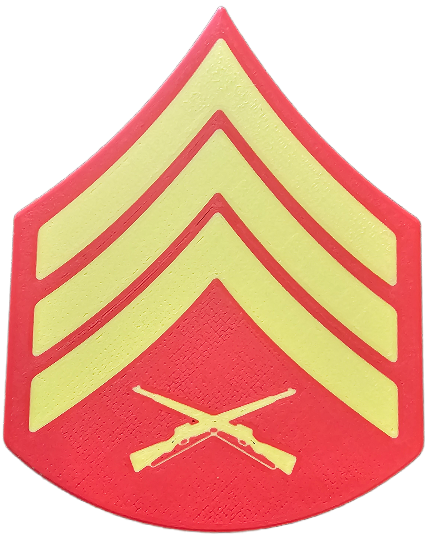 USMC Enlisted Dress Blues Rank Insignia Vibrant Yellow - E-5 - Sergeant