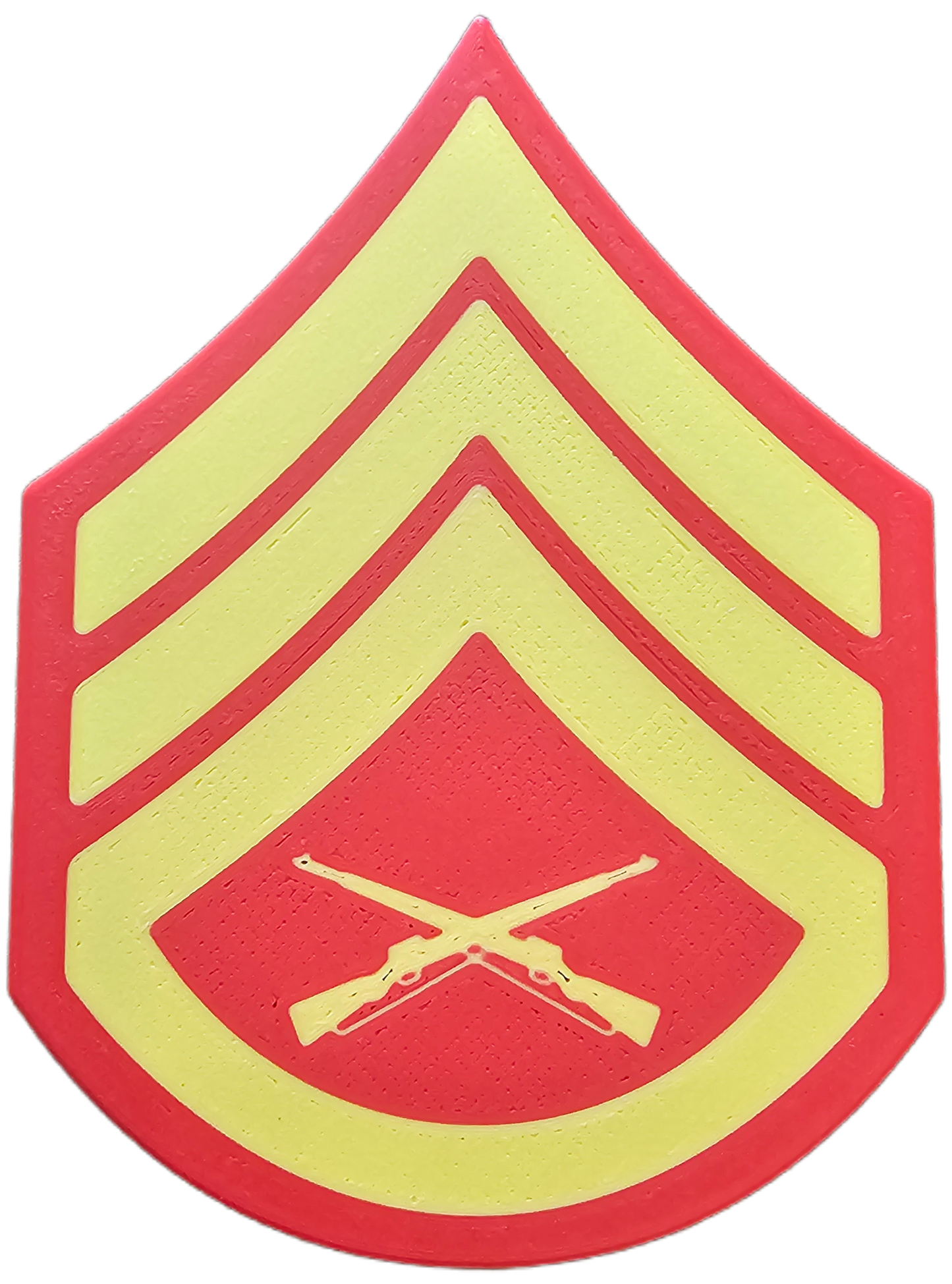 USMC Enlisted Dress Blues Rank Insignia Vibrant Yellow - E-6 - Staff Sergeant