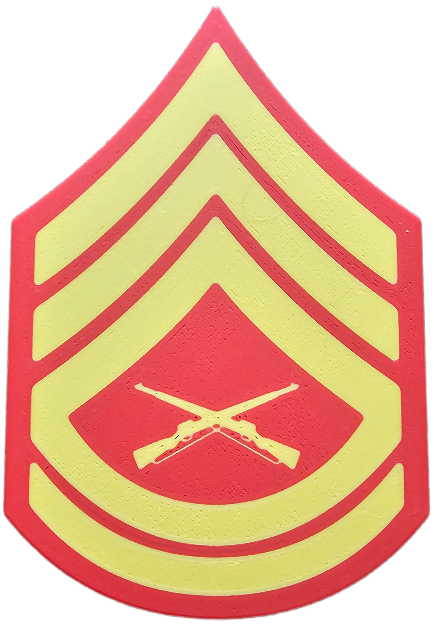 USMC Enlisted Dress Blues Rank Insignia Vibrant Yellow - E-7 - Gunnery Sergeant