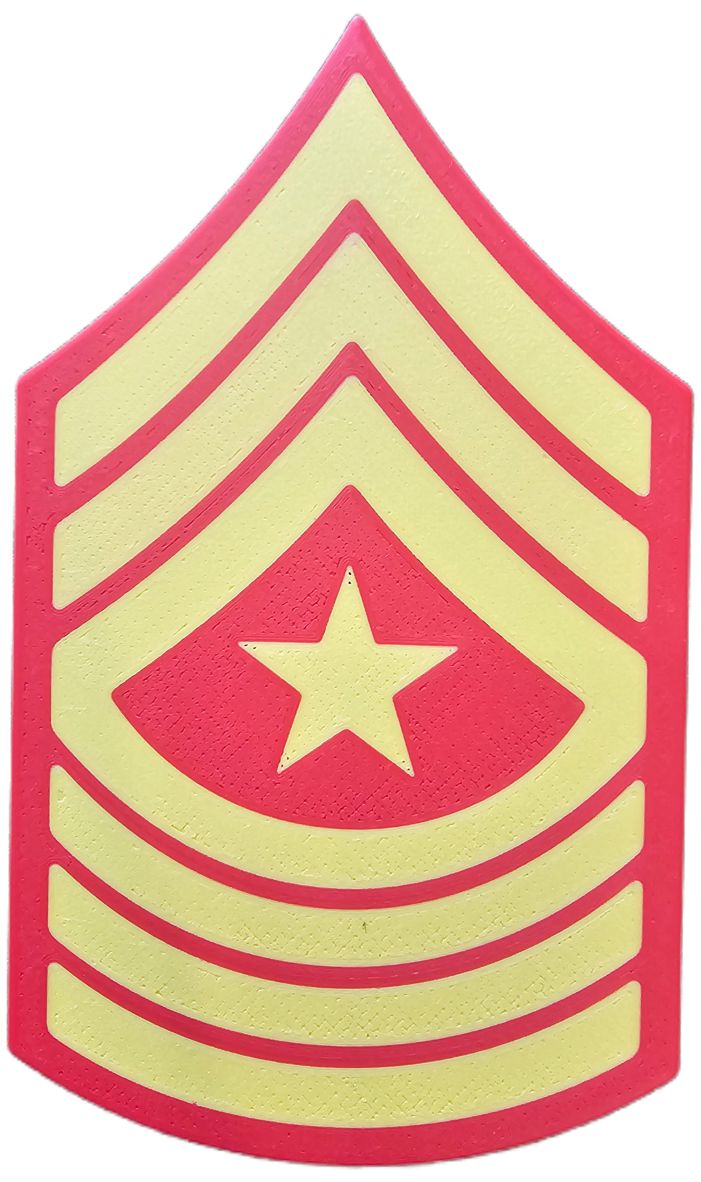 USMC Enlisted Dress Blues Rank Insignia Vibrant Yellow - E-9 - Sergeant Major