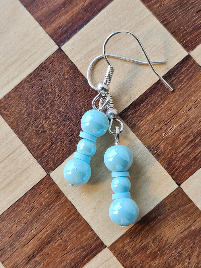 Ocean Blue Bubble Earrings