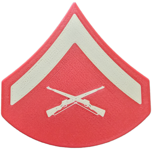 USMC Enlisted Dress Blues Rank Insignia - E-3 - Lance Corporal