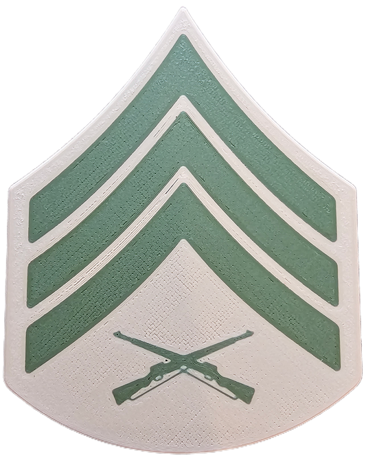 USMC Enlisted Khaki Rank Insignia - E-5 - Sergeant