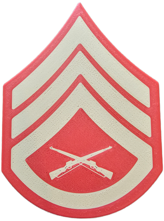 USMC Enlisted Dress Blues Rank Insignia - E-6 - Staff Sergeant