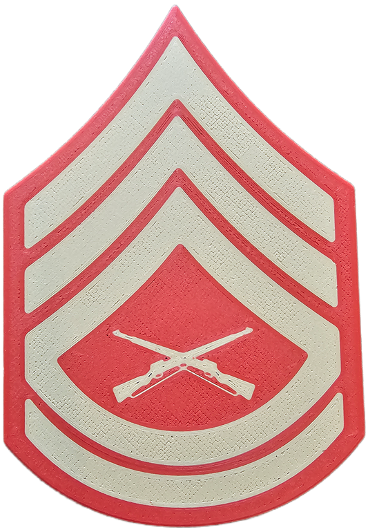 USMC Enlisted Dress Blues Rank Insignia - E-7 - Gunnery Sergeant