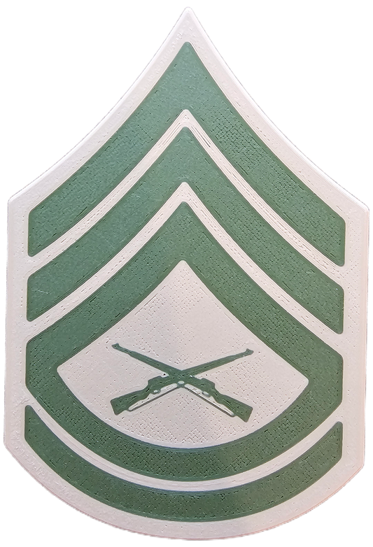 USMC Enlisted Khaki Rank Insignia - E-7 - Gunnery Sergeant