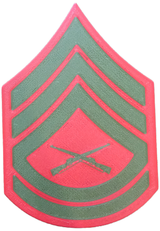 USMC Enlisted Service Uniform Rank Insignia - E-7 - Gunnery Sergeant
