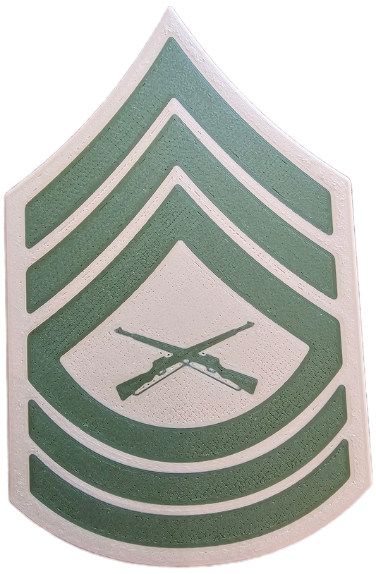 USMC Enlisted Khaki Rank Insignia - E-8 - Master Sergeant