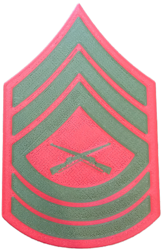USMC Enlisted Service Uniform Rank Insignia - E-8 - Master Sergeant