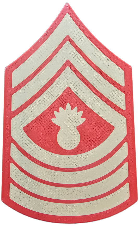 USMC Enlisted Dress Blues Rank Insignia - E-9 - Master Gunnery Sergeant