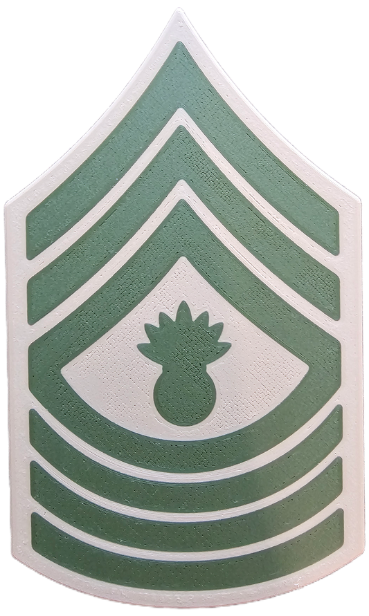 USMC Enlisted Khaki Rank Insignia - E-9 - Master Gunnery Sergeant