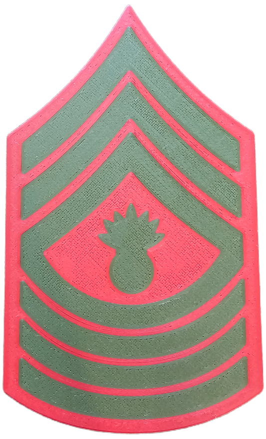 USMC Enlisted Service Uniform Rank Insignia - E-9 - Master Gunnery Sergeant