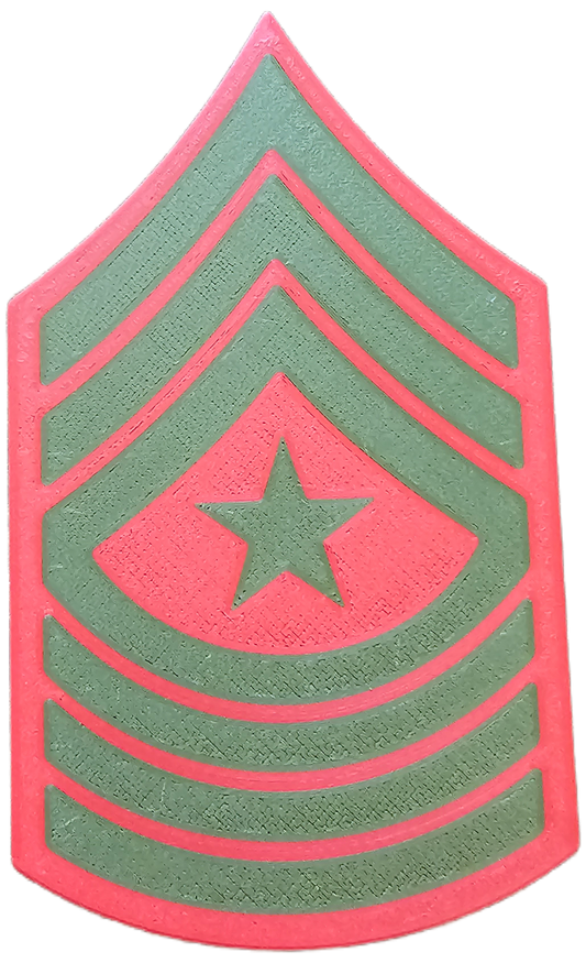 USMC Enlisted Service Uniform Rank Insignia - E-9 - Sergeant Major