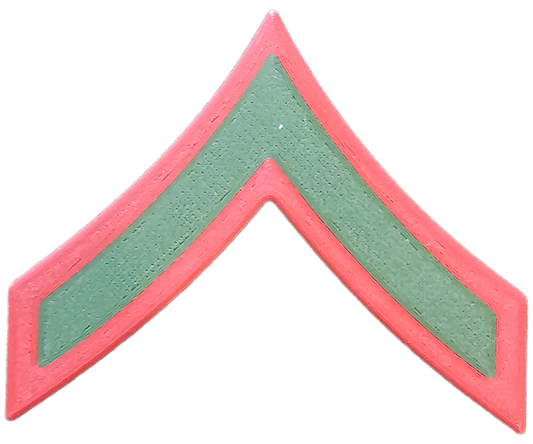 USMC Enlisted Service Uniform Rank Insignia - E-2 - Private First Class