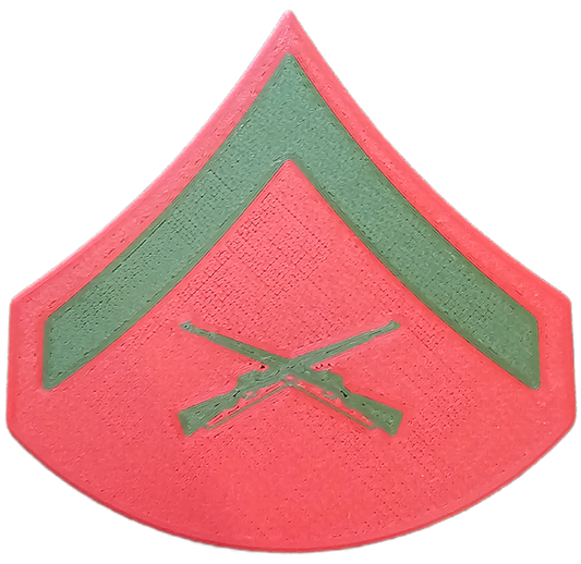 USMC Enlisted Service Uniform Rank Insignia - E-3 - Lance Corporal