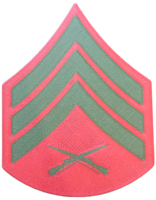 USMC Enlisted Service Uniform Rank Insignia - E-5 - Staff Sergeant